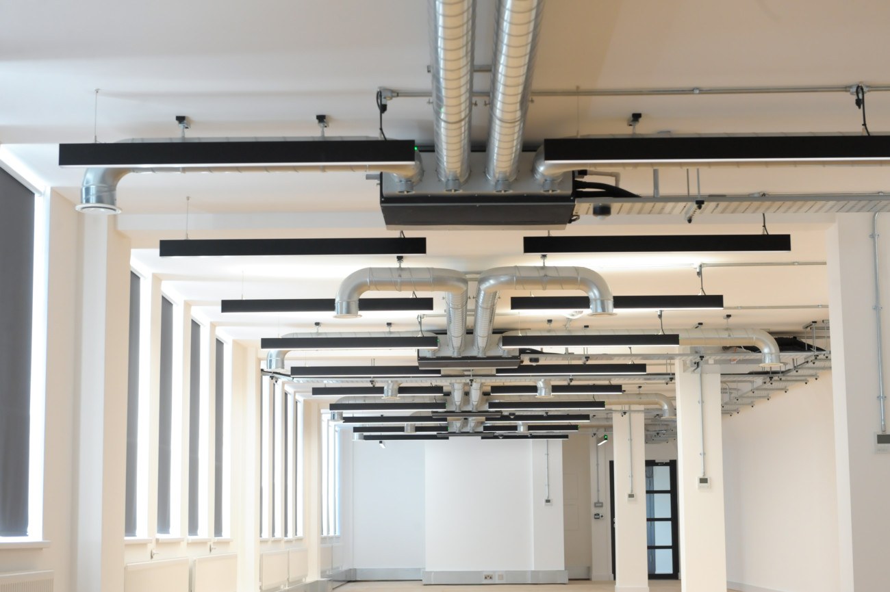 M Line Suspended Surface Mounted Linear Luminaire System Casambi