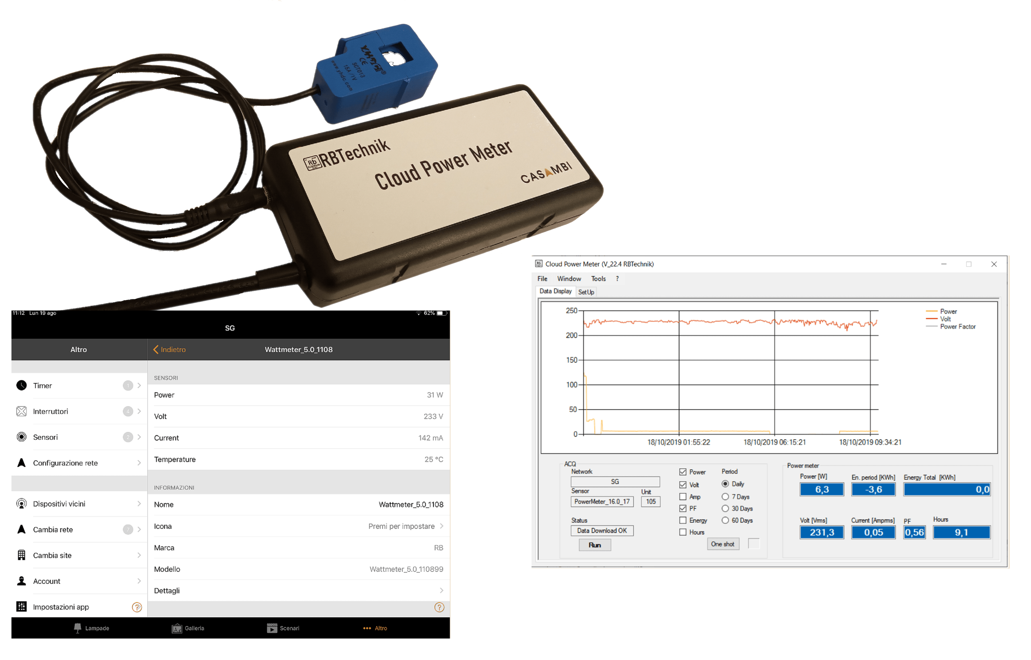 Cloud Power Meter 1Ph - Casambi