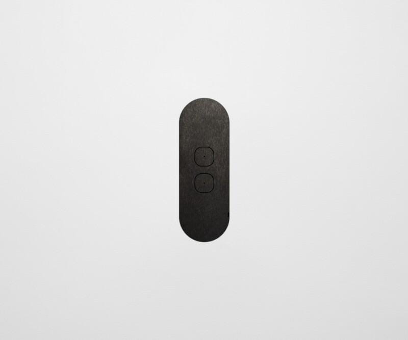 zetr two gang casambi switch black steel